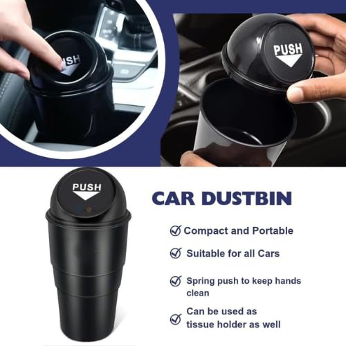 6-Piece Car Cleaning Kit | Microfiber Duster, Vent Brush, Glass Cleaning Tablets & Mini Car Dustbin