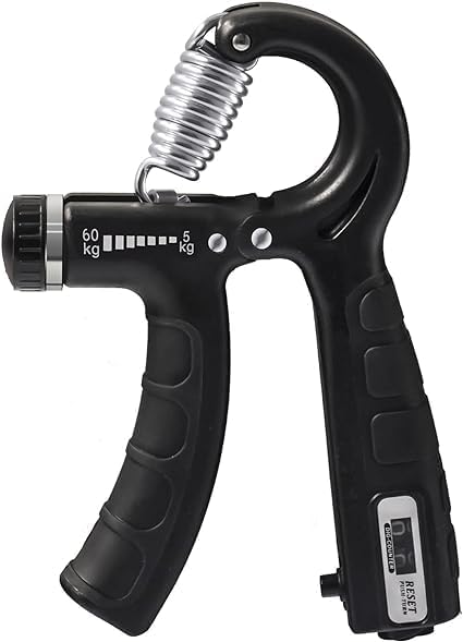 Adjustable Hand Grip Strengthener With Counter