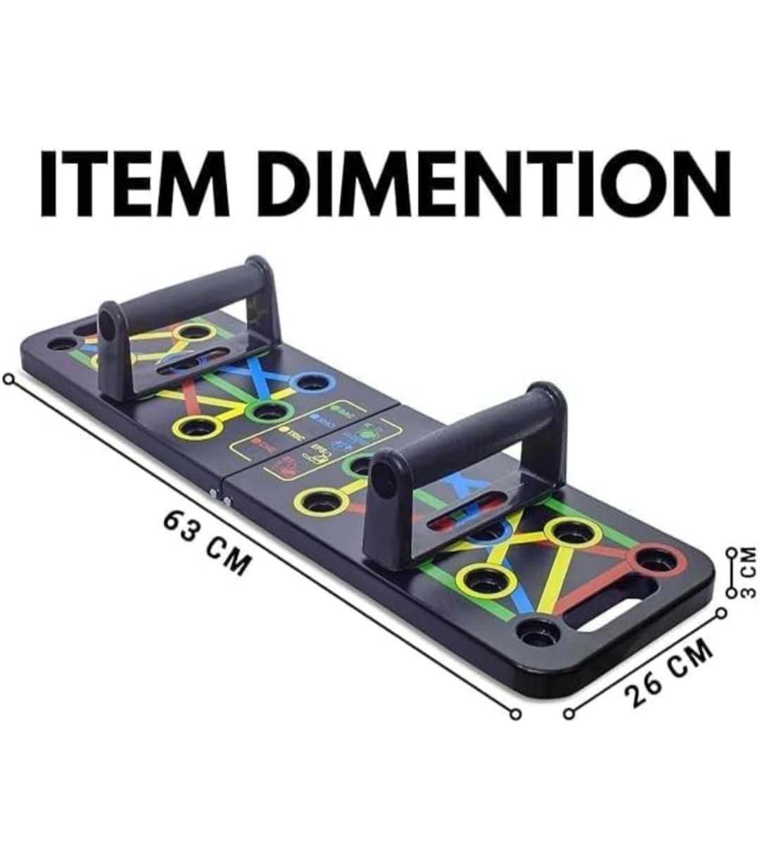 Manogyam Push Up Board | Multi-Mode Push-Up Bars & Stand for Home Gym Workouts