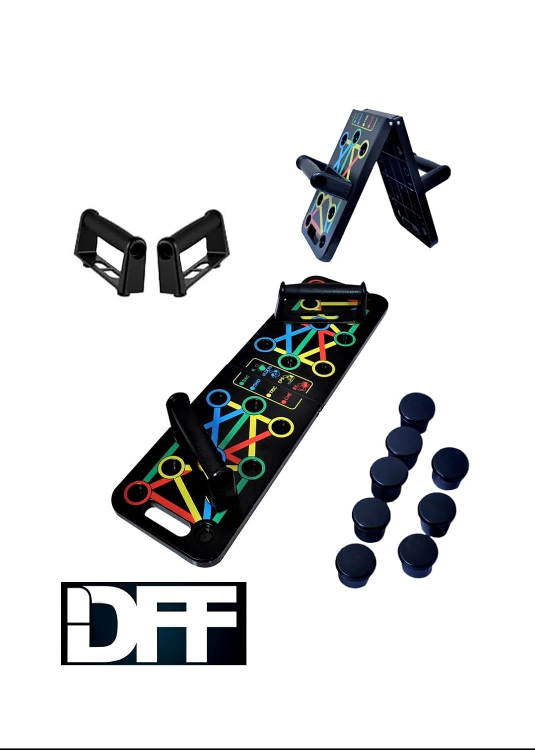 Manogyam Push Up Board | Multi-Mode Push-Up Bars & Stand for Home Gym Workouts