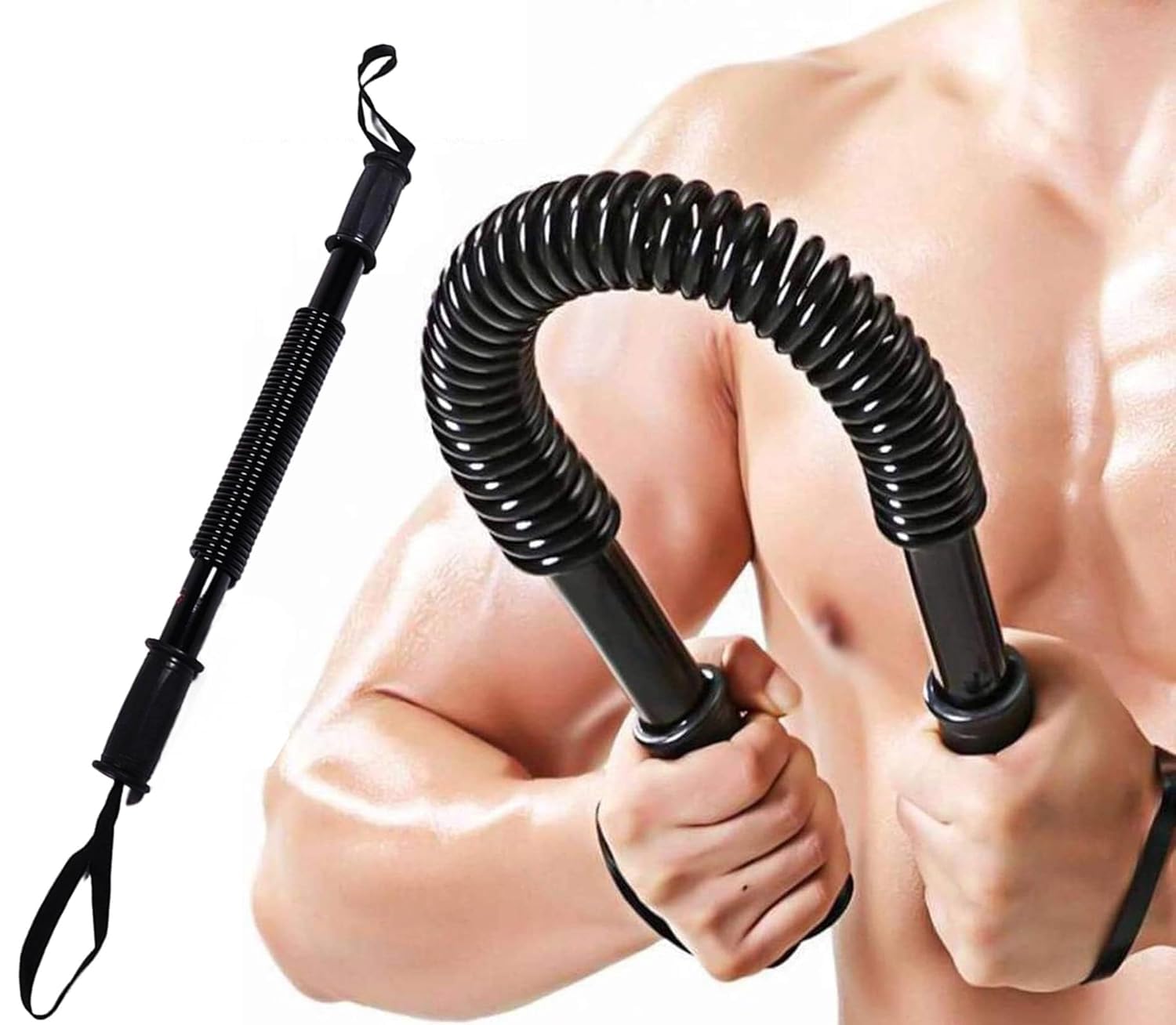 40 kg Powuer Twister Spring Forearm Blaster Bar,Chest Exerciser Multi-training Bar