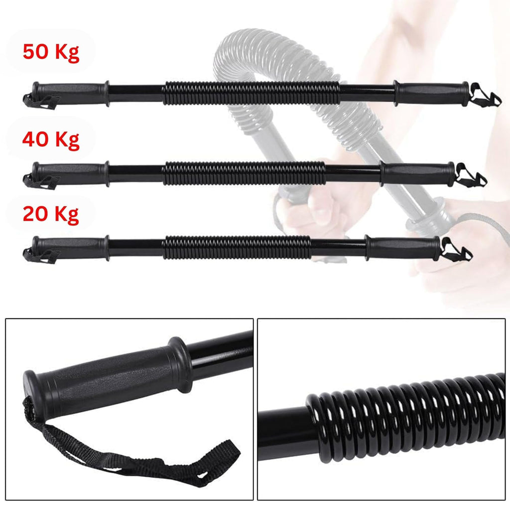 40 kg Powuer Twister Spring Forearm Blaster Bar,Chest Exerciser Multi-training Bar