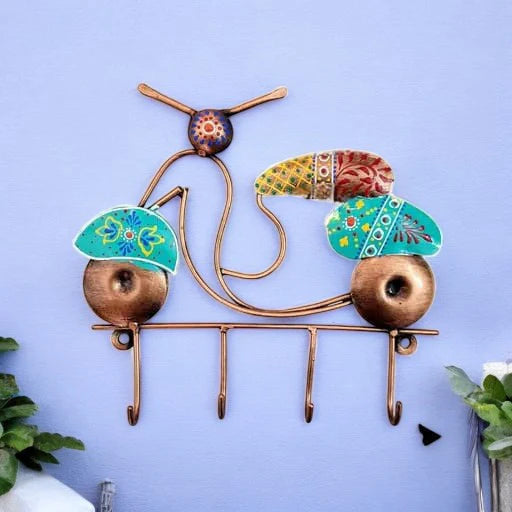 Entryway Organizer Designer Iron Scooter Wall Hook