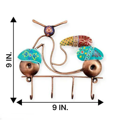 Entryway Organizer Designer Iron Scooter Wall Hook