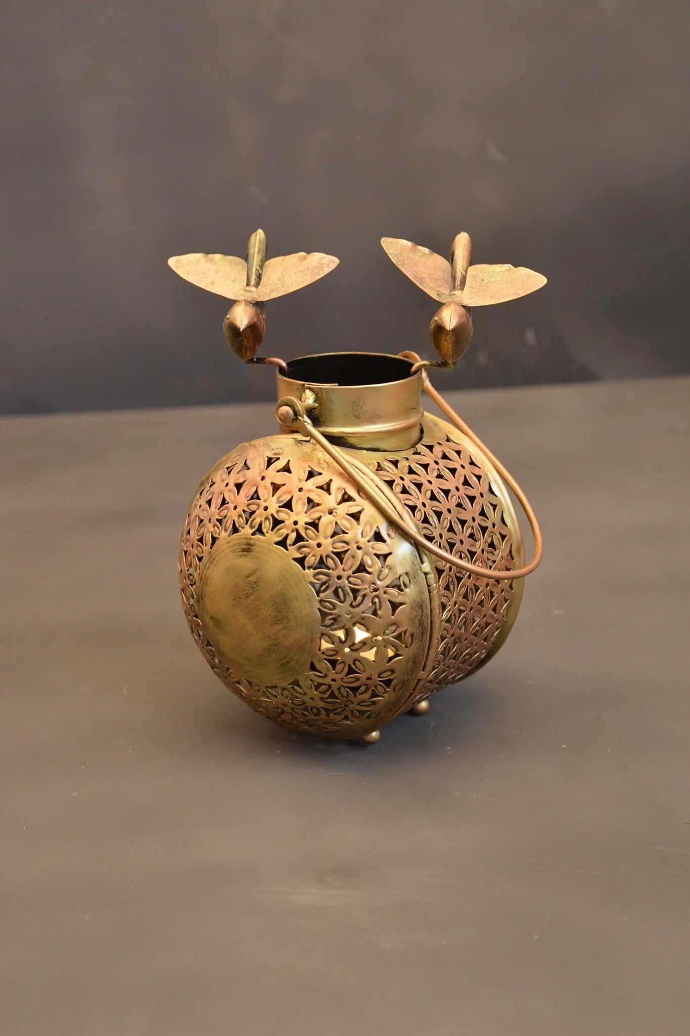 Metal Bird Pot Tea Light Holder
